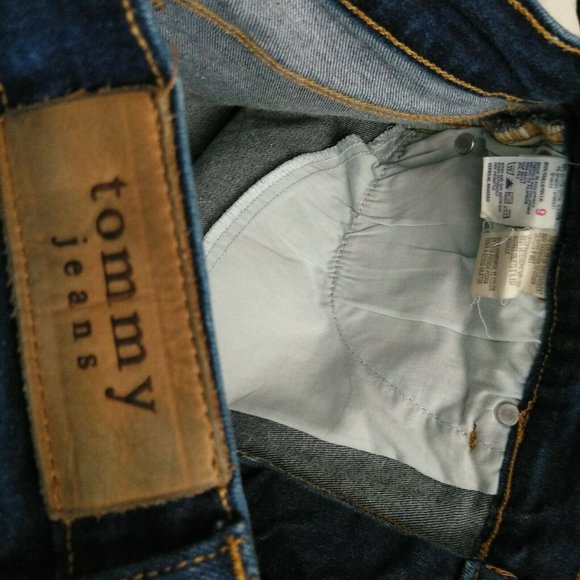 Tommy Jeans Pencil Skirt Sz 9 Waist 28" Back Slit - Picture 5 of 5